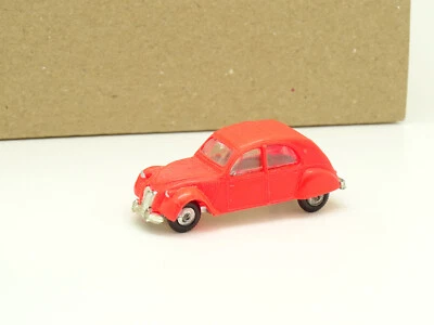 NOREV Micro Miniatura 1/86 Ho - Citroen 2CV Rosso - Immagine 1 di 3