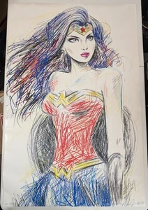 Wonder Woman Póster Tendencias Estilo Boceto DC Comics 22" x 34" - Imagen 1 de 2
