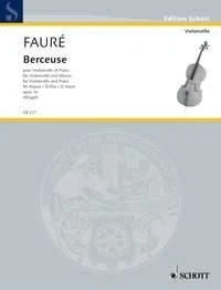 Berceuse D major op. 16 Gabriel Fauré Book [Softcover] Cello and Piano Schott Mu - Image 1 of 3