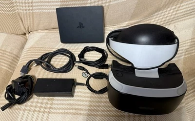 Wired PlayStation VR 1 Headset. - Image 1 of 2