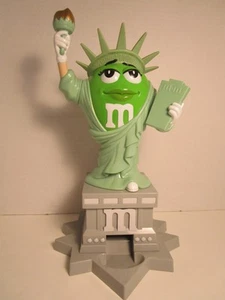 M &M's GREEN Statue of Liberty Candy Dispenser - Picture 1 of 9
