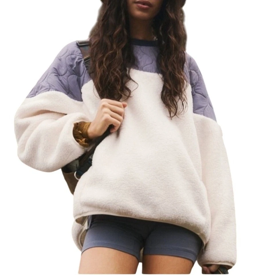 Sudadera acolchada polar manga larga Free People Movement Drifter Crew Foto 1 de 4