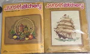 2 kits de costura Sunset.  "ANTES DEL VIENTO"/ BODEGÓN ANTIGUO. NUEVO. - Imagen 1 de 11