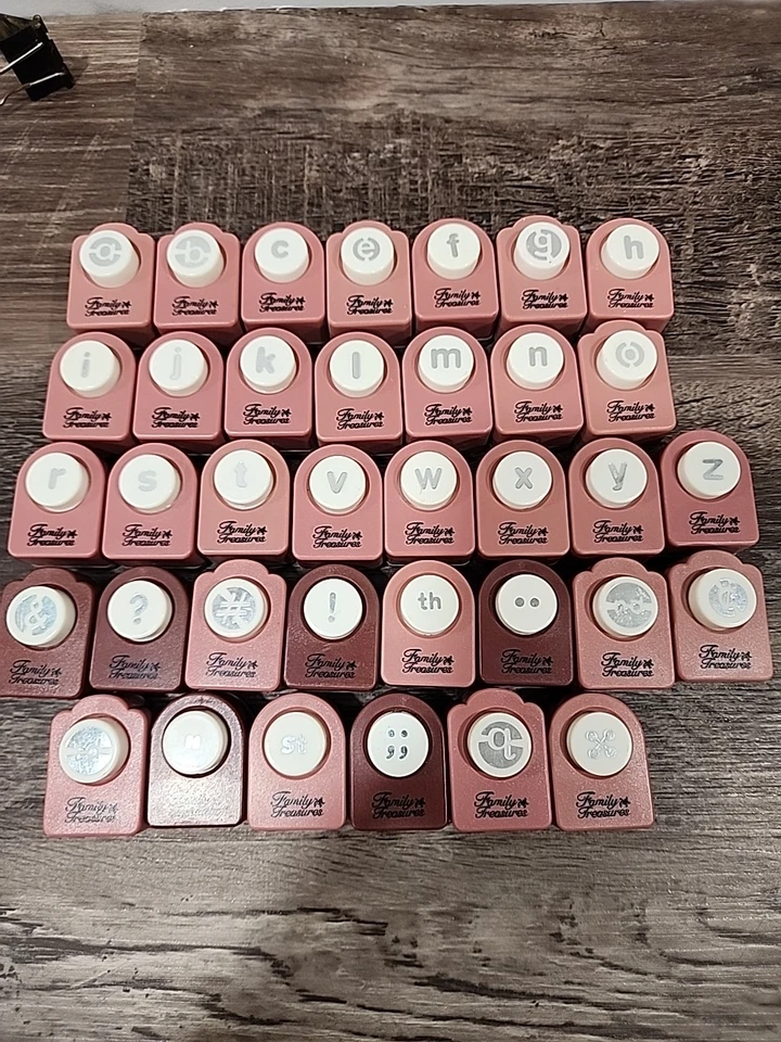 Family Treasures Lower Case Letter Replacement Paper Punches You Choose - Image 1 of 1