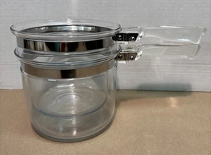 Vintage Pyrex 6283 Borosilicate Glass Double Boiler Stove Top Pot - No Lid! - Picture 1 of 6