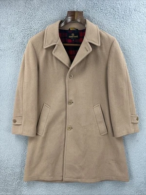 Chaqueta Chaquetón De Colección Zero King Hecha en EE. UU. Franela a Cuadros Forrada Beige Lana Usada en Excelente Condición Foto 1 de 4