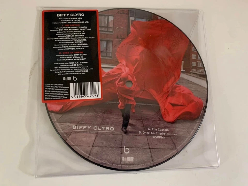 Biffy Clyro The Captain 7" Vinyl Picture Disc 2009 14FLR40 Foto 1 de 1
