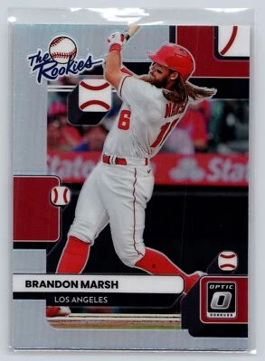 2022 Donruss Optic #TR-8 Brandon Marsh The Rookies Holo Prizm - Image 1 of 2