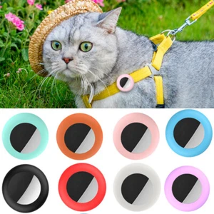 Pet Airtag Dog Cat Collar Holder Silicone for Air Tag Protective Case - Photo 1 sur 22