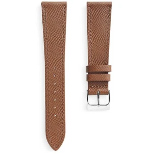 Reloj de cuero texturizado escocés italiano de 19 mm correa delgada con punta a juego - Imagen 1 de 5