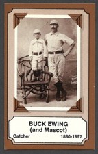 1975 FLEER LAUGHLIN BASEBALL PIONEERS #3  Buck Ewing NEW YORK GIANTS  EX-MINT  A