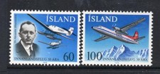 ICELAND MNH 1978 SG563-564 50TH ANV OF DOMESTIC FLIGHTS
