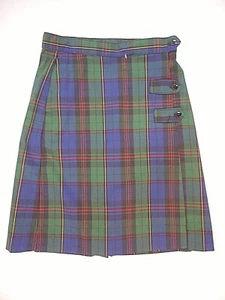 Girls A+ Culotte Multi-Color Plaid Kilt Uniform Skort Jr. Sizes 3 Jr. - 25 Jr. - Imagen 1 de 4