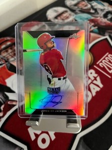 Jeremiah Jackson 2018 Leaf Metal Draft Baseball Silver Autograph BA-JJ1