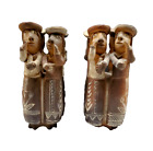 Peruvian Terracotta Four Gossiping Women Ocarina Whistles - Set Of 2