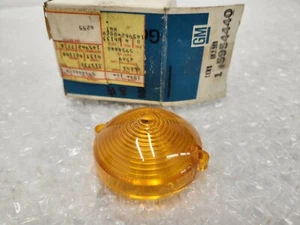 63-67 C2 Corvette Front Parking Light Lens Lamp Amber Lense NICE NOS OEM Gm - Picture 1 of 3