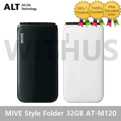 ALT MIVE Style Folder 32GB AT-M120 Unlocked LTE/3G - Black/White= - image 1 of 4