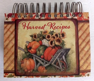 Recipe Book Spiral Bound Harvest Recipe Book Holder Brownlowgift - Picture 1 of 23
