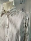 Holland And Holland Fitted Womens Cream Striped Shirt Size Eu 42 Small Uk 16