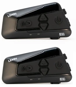 LEXIN G16 16 RIDER INTERCOM WITH ADVANCED LEXINPULSE SOUND AND MUSIC SHARING!  - Picture 1 of 8