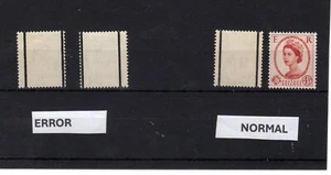 ERROR SG 594   4 1/2d 1958 GRAPHITE WITH MISPLACED GRAPHITE LINES VERY LIGHT MM - Picture 1 of 1