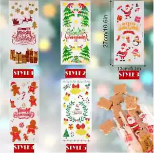 20 Christmas Birthday Party Twist Tie Cello Cellophane Bags for Candy Sweets etc - Picture 1 of 12