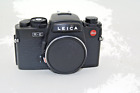Leica R E Black 35Mm Film Slr Camera Body For Parts Or Repair