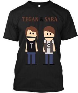 NWT Tegan And Sara Canadian Indie Pop Duo Funny Graphic Logo Retro T-Shirt S-4XL