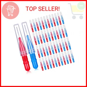 Patelai 50 Pieces Braces Brush for Cleaner Interdental Brush Toothpick Dental To - Picture 1 of 2
