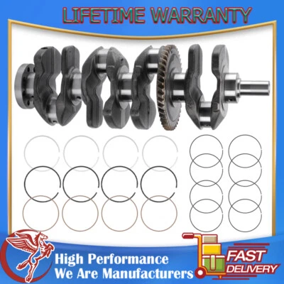 Kit de cigüeñal y anillos de pistón para Toyota Camry Matrix Scion tC xB 2,4 L 2AZFE 2AZ Foto 1 de 4