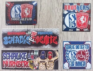 5 Schalke Aufkleber S04 UGE Nordkurve Gelsenkirchen Twente Nürnberg 1 anti BVB - Bild 1 von 1