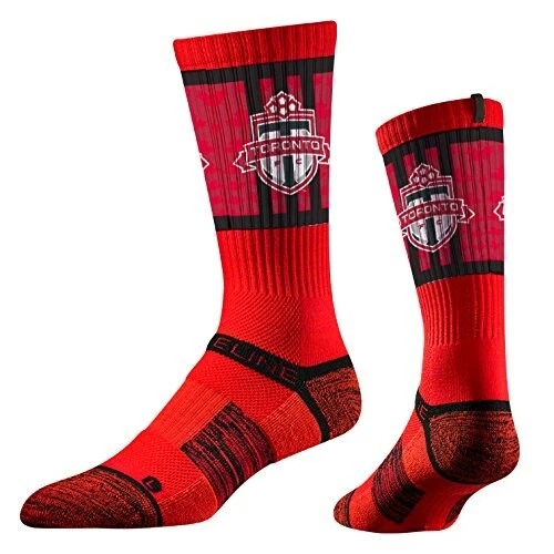 TORONTO FC - CALCETINES DE TRIPULACIÓN PREMIUM CON LICENCIA OFICIAL MLS - Rojo TALLA ÚNICA Foto 1 de 1