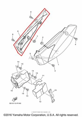 NEW OEM YAMAHA TTR110 TTR 110 RIGHT SIDE COVER WHITE Foto 1 de 1