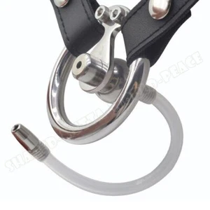 NUEVO Dispositivo Jaula de Castidad Masculina Cinturón Negativo Sissy Anillo Inoxidable Esclavos de Metal - Imagen 1 de 42