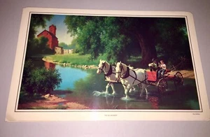 Paul Detlefsen Art Photo Placemat “The Big Moment” 16”x10.25” - Picture 1 of 2