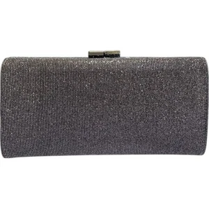 Chicory Pewter Textile Clutch Bag - Picture 1 of 3