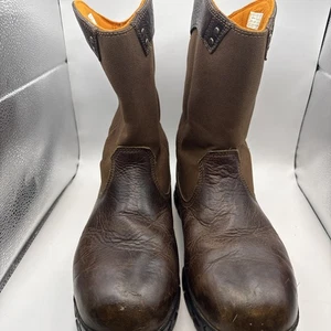 Timberland PRO Mens Work Boots Sz 10.5 Excave Wellington Steel Toe Brown Leather - Imagen 1 de 14