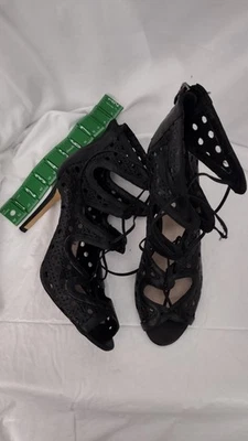 Vince Camuto Shoes Womens Size 9.5 Lace Up Heels VC-Jillie Cutout Leather - Image 1 of 4