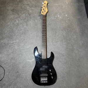 Harmony Electric Bass Guitar Black w/soft bag, Rare, Age unknown - Picture 1 of 6