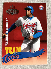 2003 Donruss Champions Vladimir Guerrero Team Colors Card #TC-30 Expos HOF