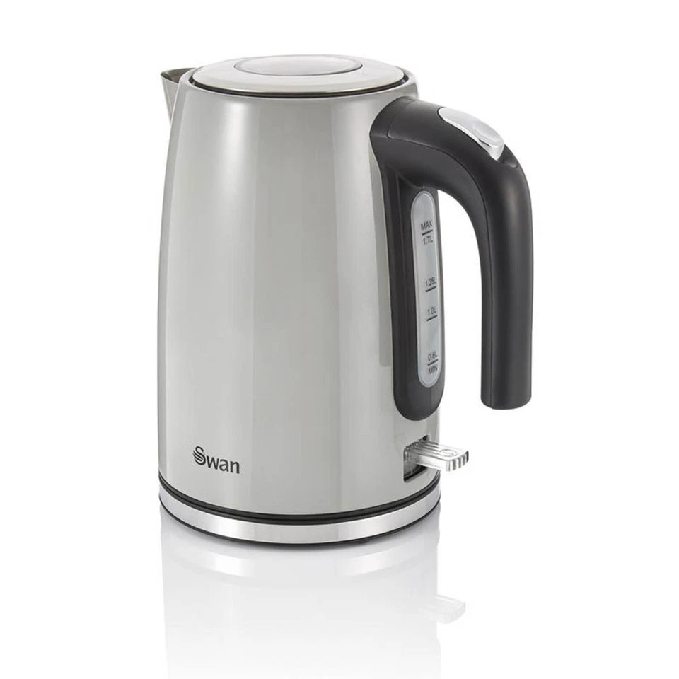 Electric Kettle Cordless Jug 1.7L Overheat Protection Grey Cord Storage 2200W - Image 1 of 1
