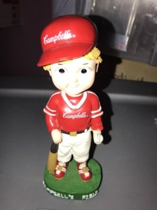 2002 CAMPBELLS FIELD BOY BASEBALL PLAYER BOBBLEHEAD SGA CAMDEN RIVERSHARKS