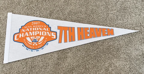 2007 NCAA National Champions Tennessee Lady Vols 7th Heaven Pennant Cover
