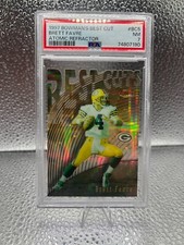 1997 Bowman's Best Cuts Atomic Refractor #BC5 Brett Favre PSA 7 HOF Packers