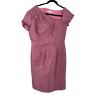 Kay Unger dress Caitlyn midi pink size 12