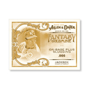 #FG-6 Bo Jackson #ed/10 made 5x7 gold Fantasy Goldmine 2018 Topps Allen & Ginter