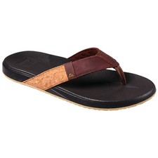 chinelo reef couro