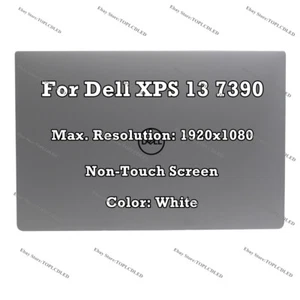 Dell XPS 13 7390 13" FHD 1920x1080 LCD Non-Touch Screen Assembly Complete White - Picture 1 of 8