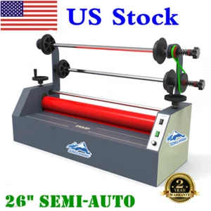 26in Semi-auto Small Home Electric Business Card Cold Laminator Machine US Stock - Picture 1 of 6