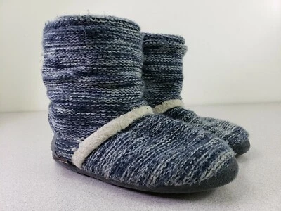 MUK LUKS Womens Slipper Comfort House Shoes Gray-Blue Size Medium 7/8 - Image 1 of 3